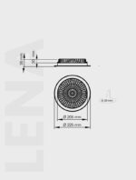 Einbauleuchte MD 710-3-225 Ã 22.5 | 30 Watt | 3000K