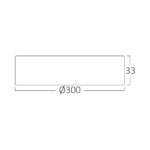LED Deckenleuchte rund 24 Watt | 2400 Lumen | ⌀ 300 mm | 3 CCT