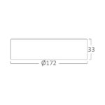 LED Deckenleuchte rund 12 Watt | 1120 Lumen | ⌀ 172 mm | 3 CCT